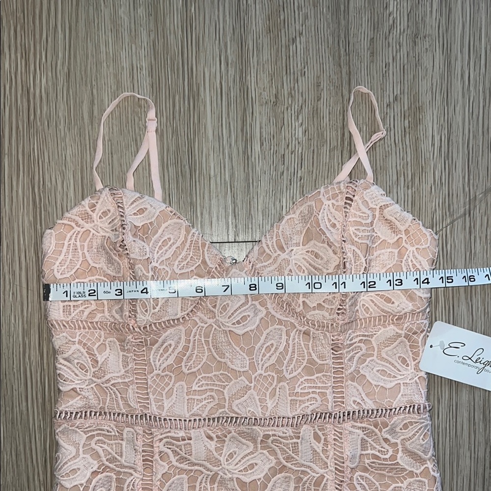 NWT Just Me Size Small Elegant Pink Lace Dress - Picture 5 of 5